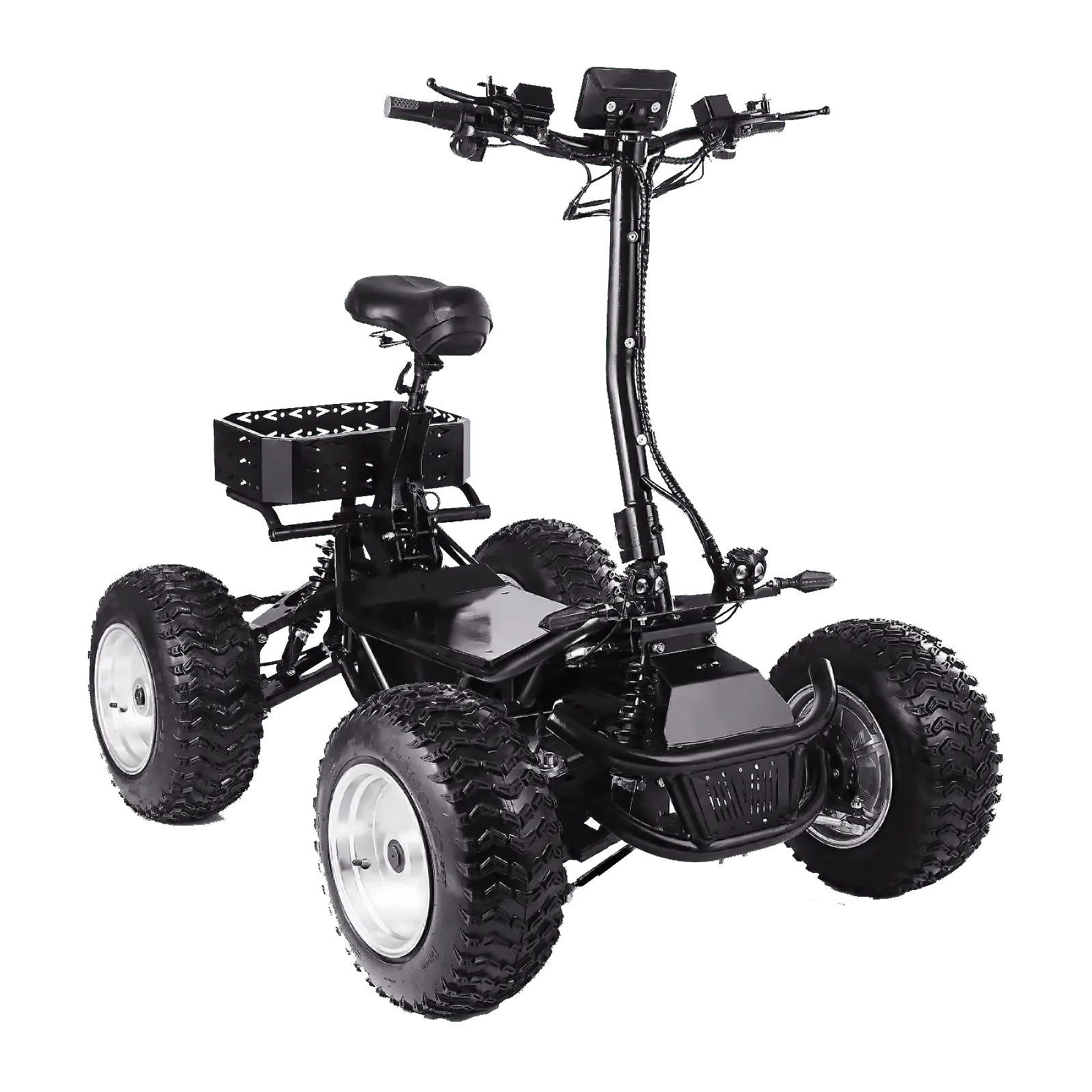 es m88 all terrain electric scooter riding forest dirt