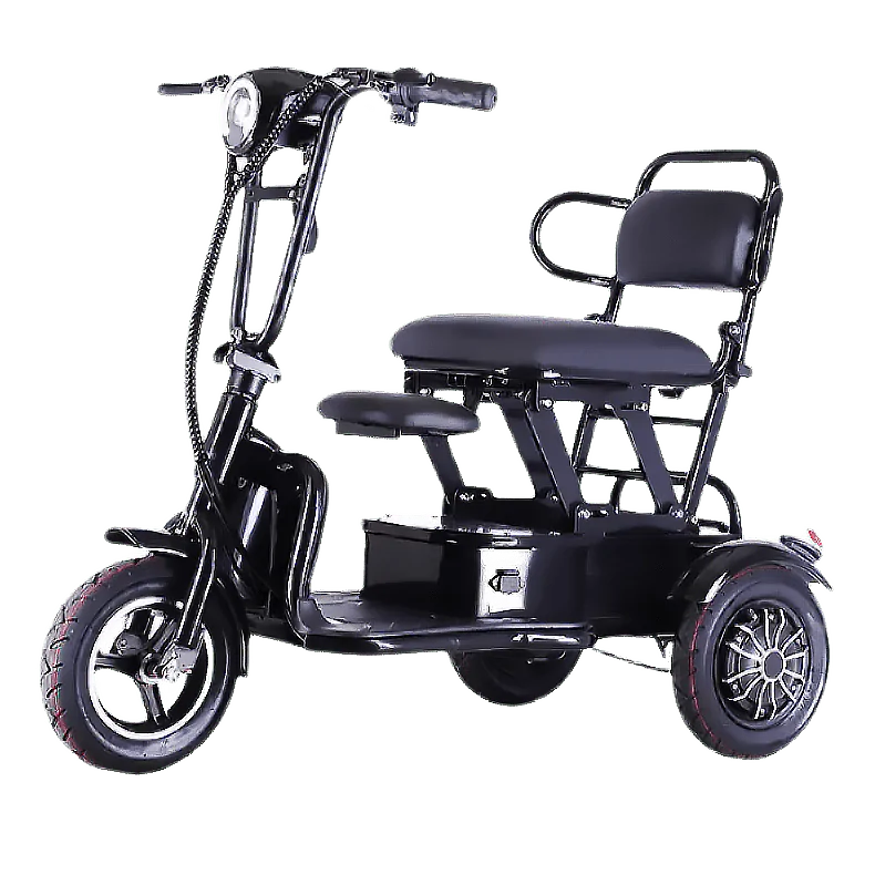 xl-310 3 wheel electric mobility scooter black model side view