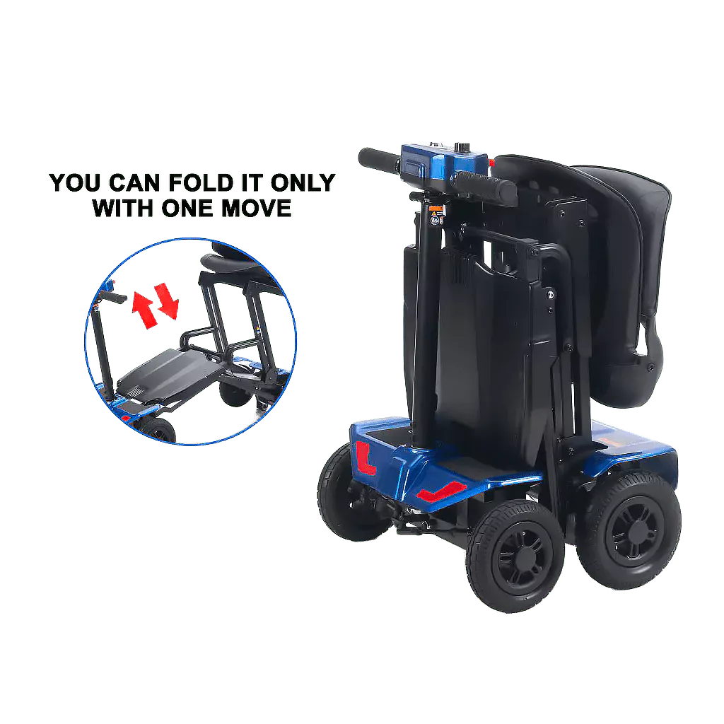 XL-220 Pro High-Quality Auto Folding Electric Mobility Scooter for Seniors, Disabled Adults, and Travel - Image 3