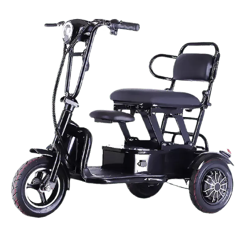 xl-310 3 wheel electric mobility scooter black model side view