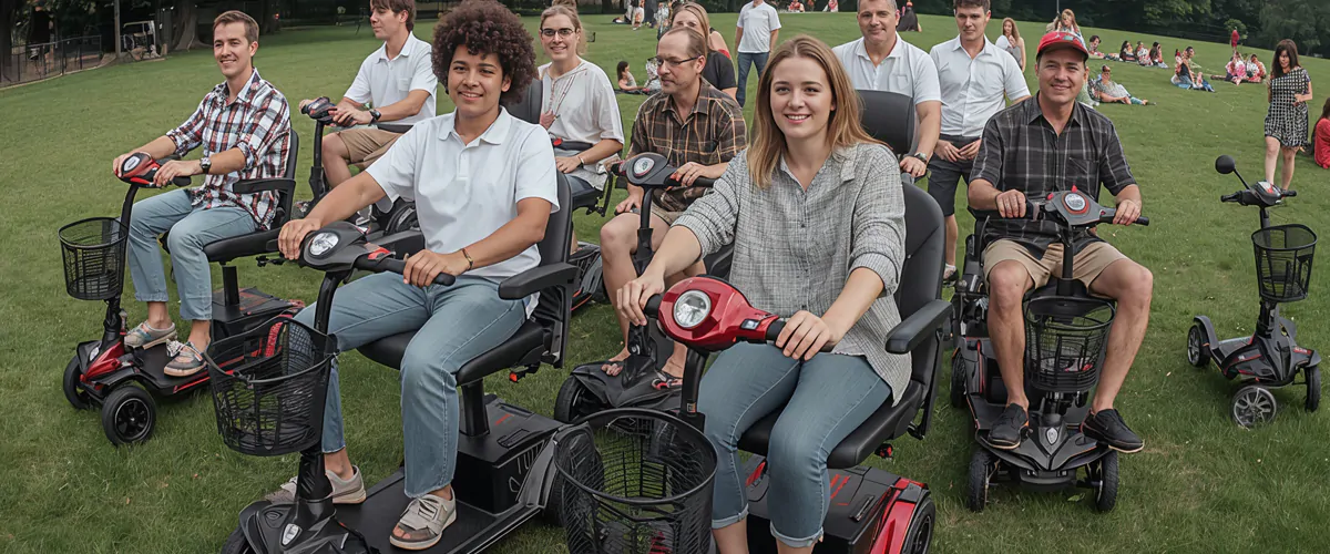 Convenient Foldable Mobility Scooters for Young and Elderly Fun