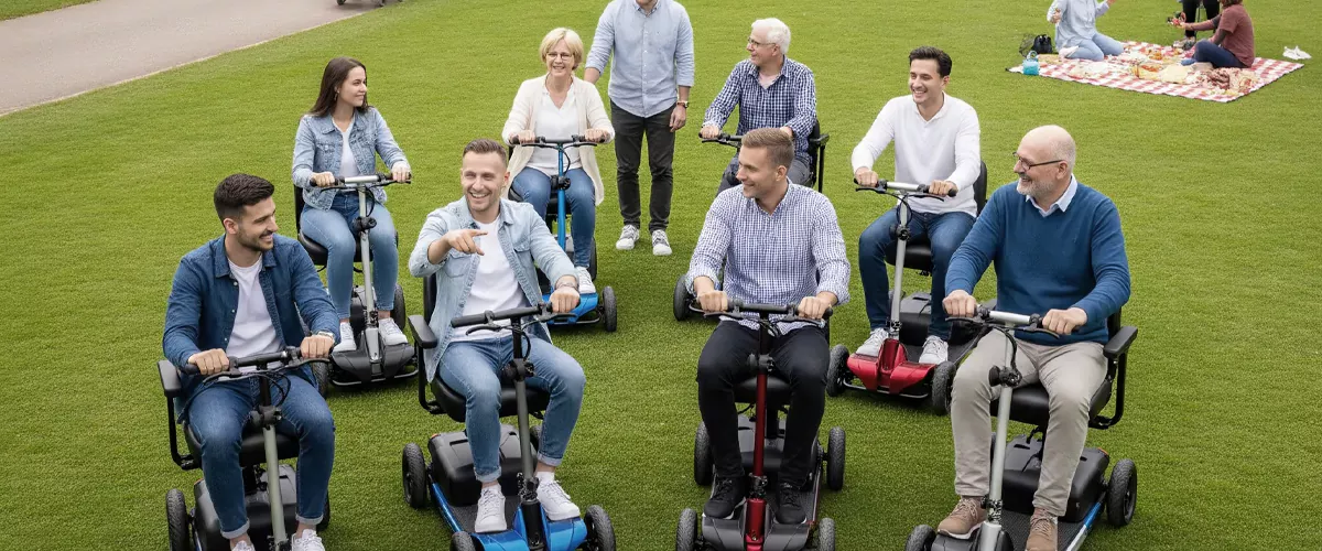 Park Exploration with Medical and Non-Medical Mobility Scooters